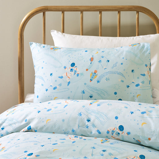 Space Organic Cotton Duvet Cover & Pillowcase
