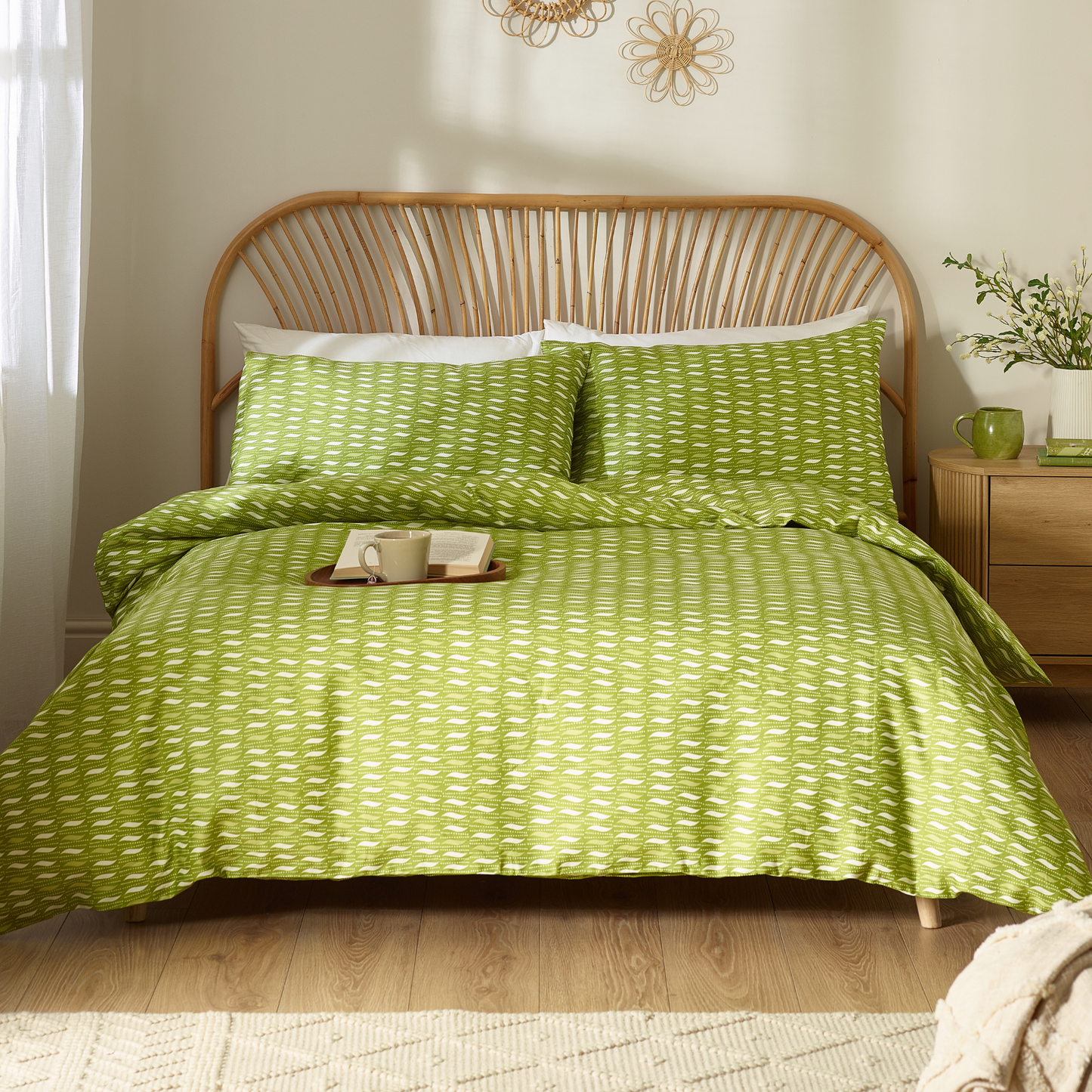 Laila Organic Cotton Fitted Sheet – Leaf