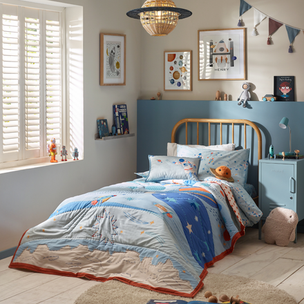 Space Organic Cotton Duvet Cover & Pillowcase