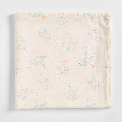 Dove Organic Cotton Muslin Swaddle