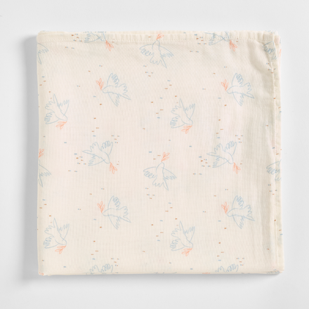 Dove Organic Cotton Muslin Swaddle