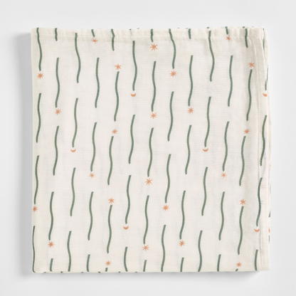 Night Sky Organic Cotton Muslin Swaddle