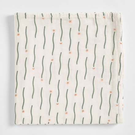 Night Sky Organic Cotton Muslin Swaddle