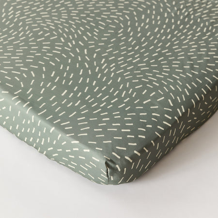 Dashes Organic Cotton Fitted Sheet