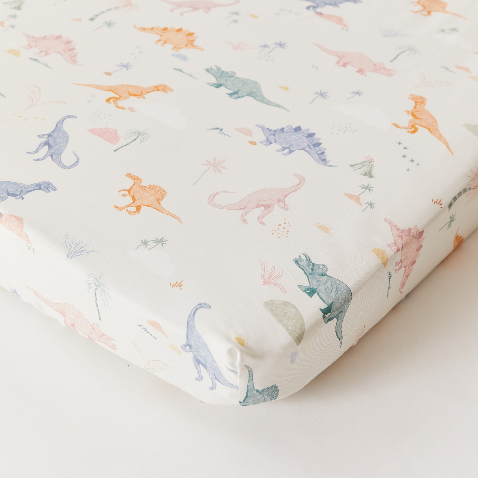 Dino Organic Cotton Fitted Sheet