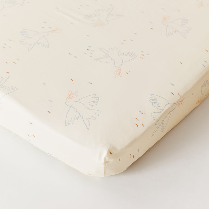 Dove Organic Cotton Fitted Sheet
