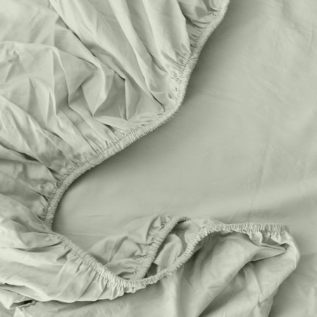 Sage Organic Cotton Fitted Sheet
