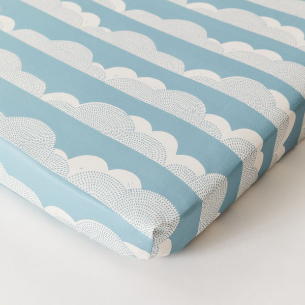 Rolling Cloud Organic Cotton Fitted Sheet