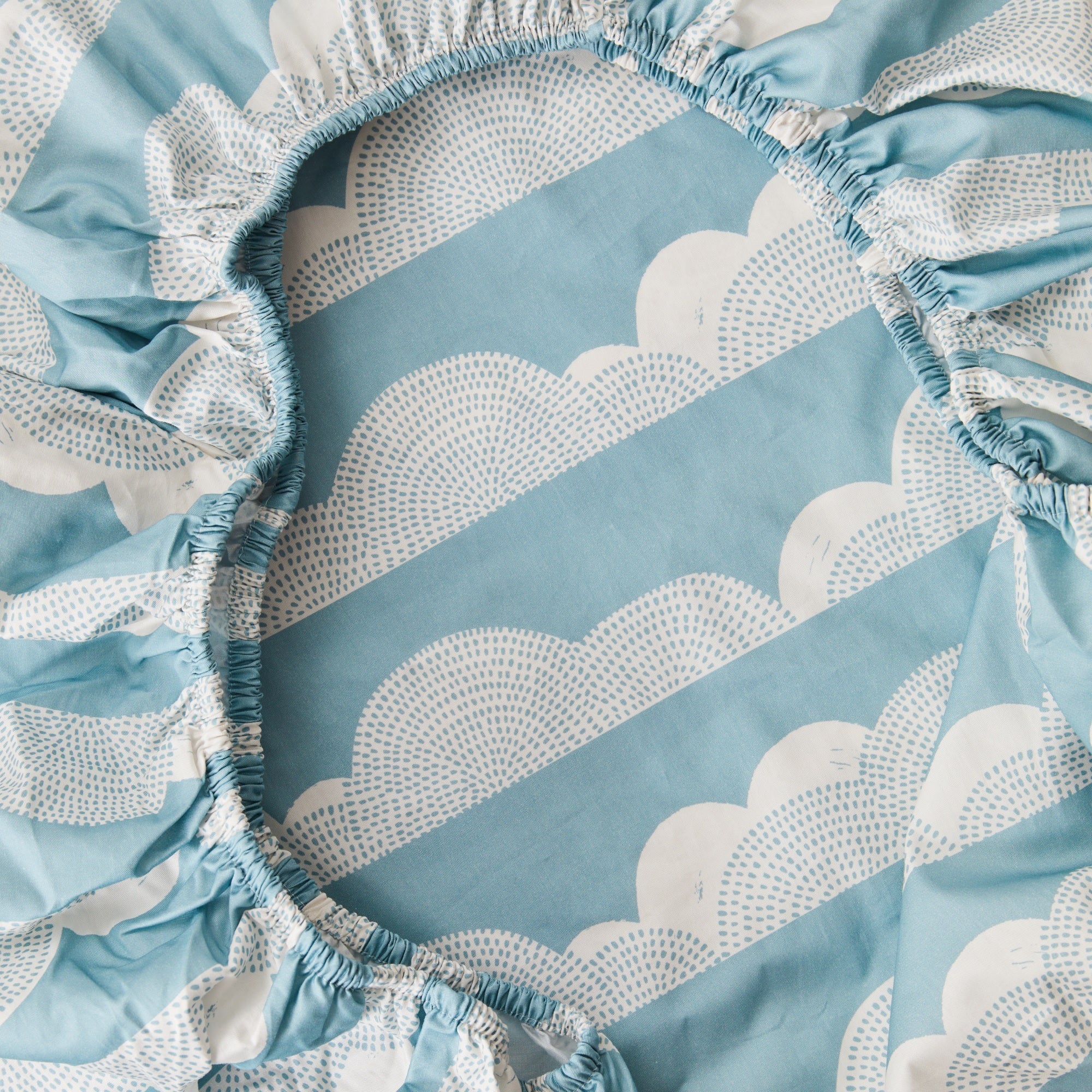 Rolling Cloud Organic Cotton Fitted Sheet