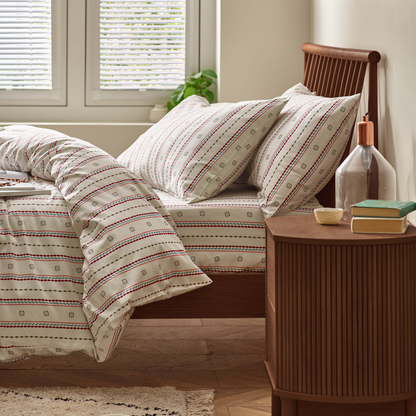 Ines Organic Cotton Duvet Cover Set – Brick