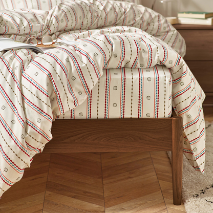 Ines Organic Cotton Fitted Sheet – Brick