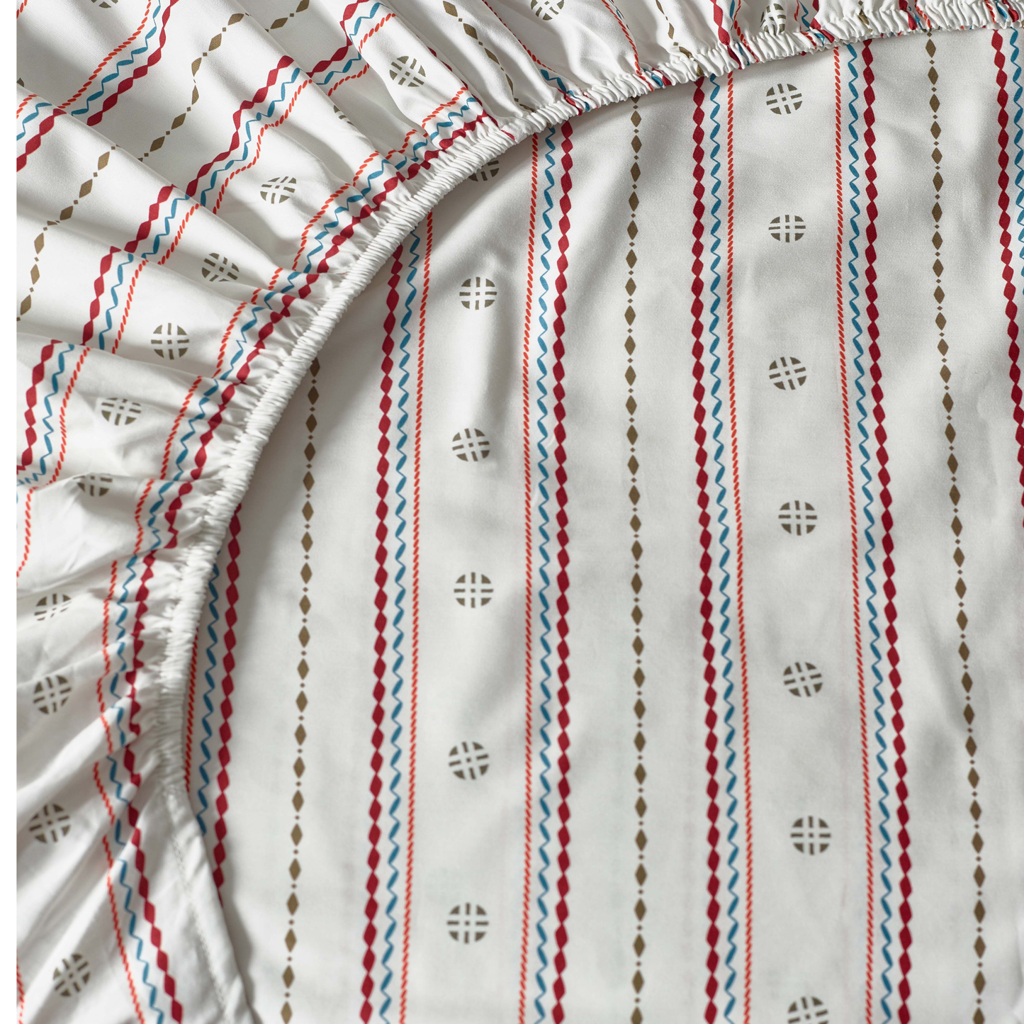 Ines Organic Cotton Fitted Sheet – Brick
