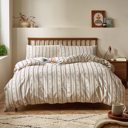 Ines Organic Cotton Fitted Sheet – Brick