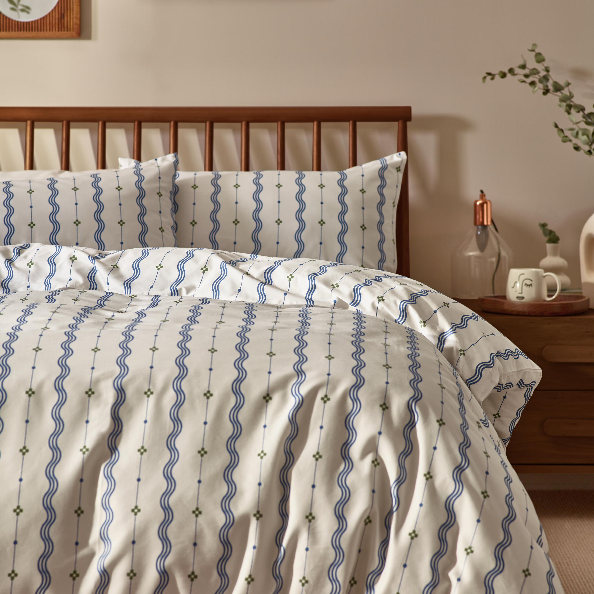 Mara Organic Cotton Duvet Cover Set – Indigo