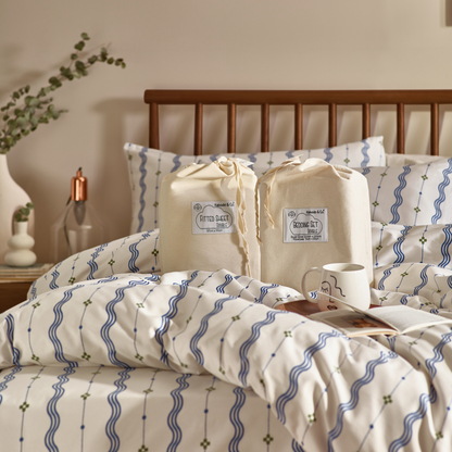 Mara Organic Cotton Fitted Sheet – Indigo