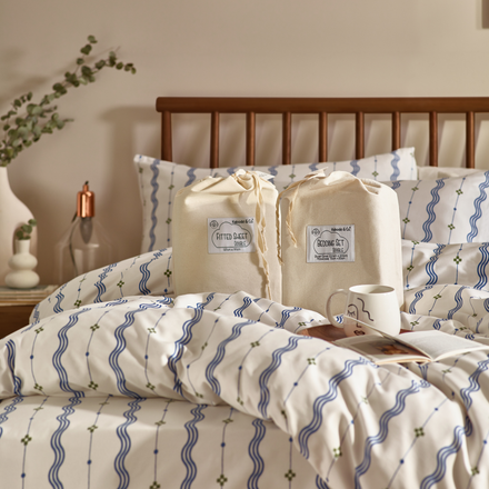 Mara Organic Cotton Duvet Cover Set – Indigo