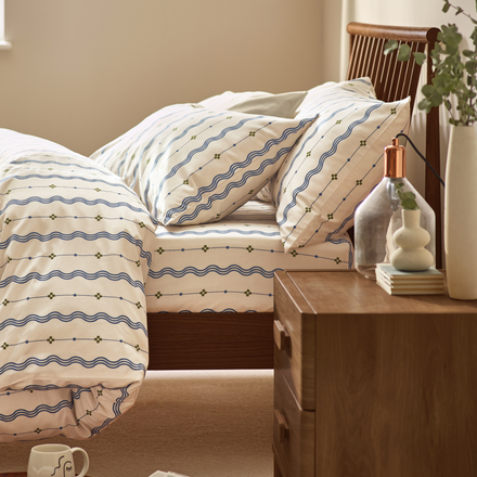 Mara Organic Cotton Duvet Cover Set – Indigo