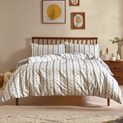 Mara Organic Cotton Fitted Sheet – Indigo