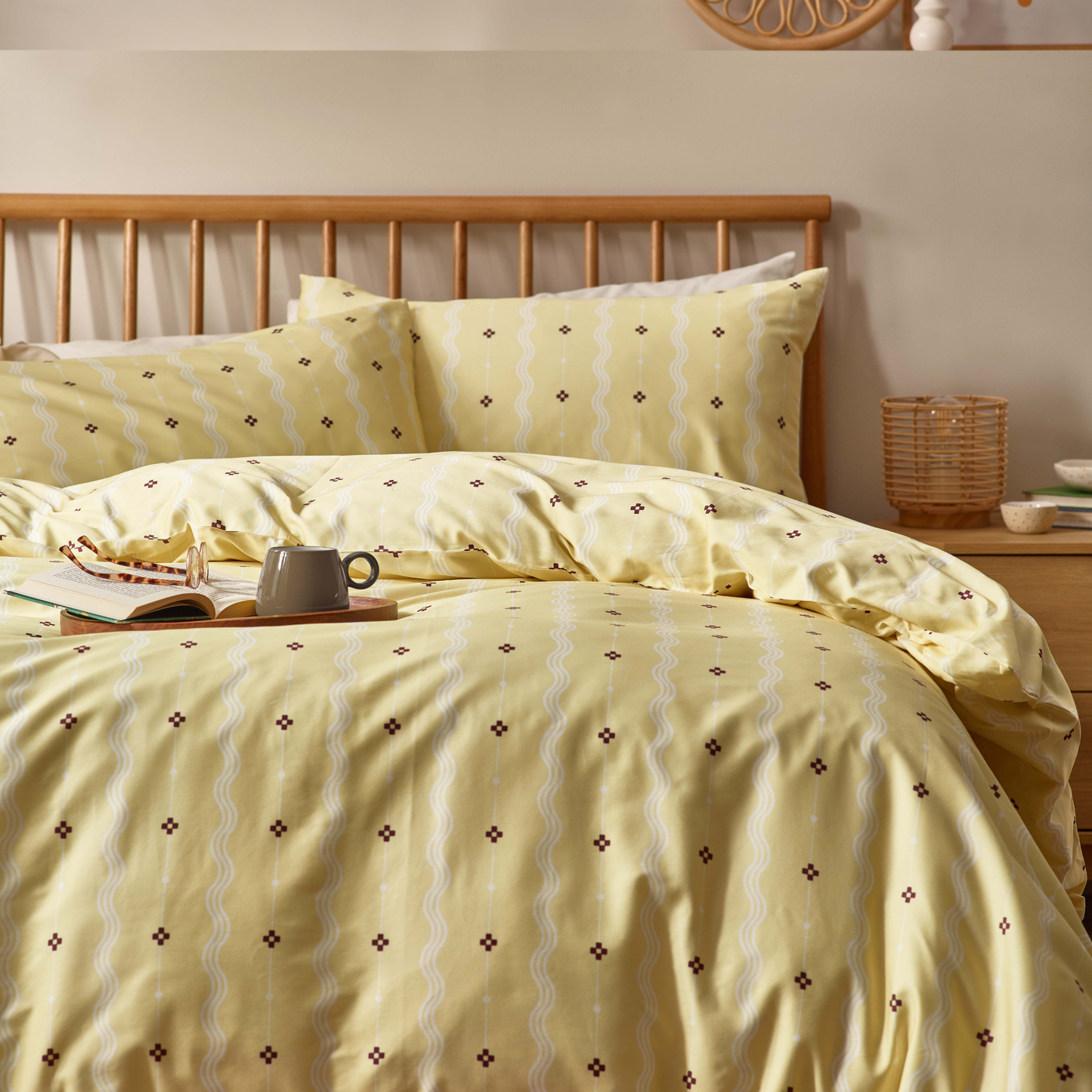 Mara Organic Cotton Duvet Cover Set – Butter