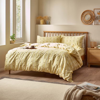 Mara Organic Cotton Duvet Cover Set – Butter