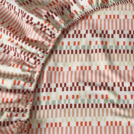 Aara Organic Cotton Fitted Sheet – Clay