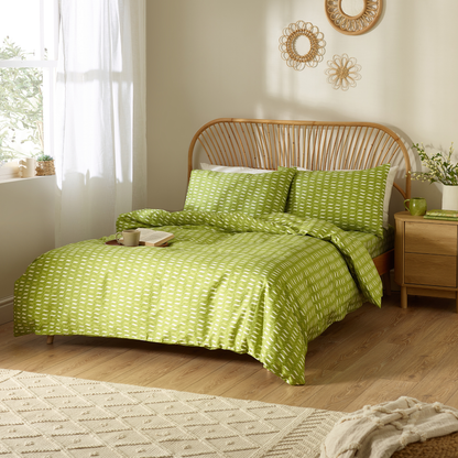 Laila Organic Cotton Duvet Cover Set – Leaf