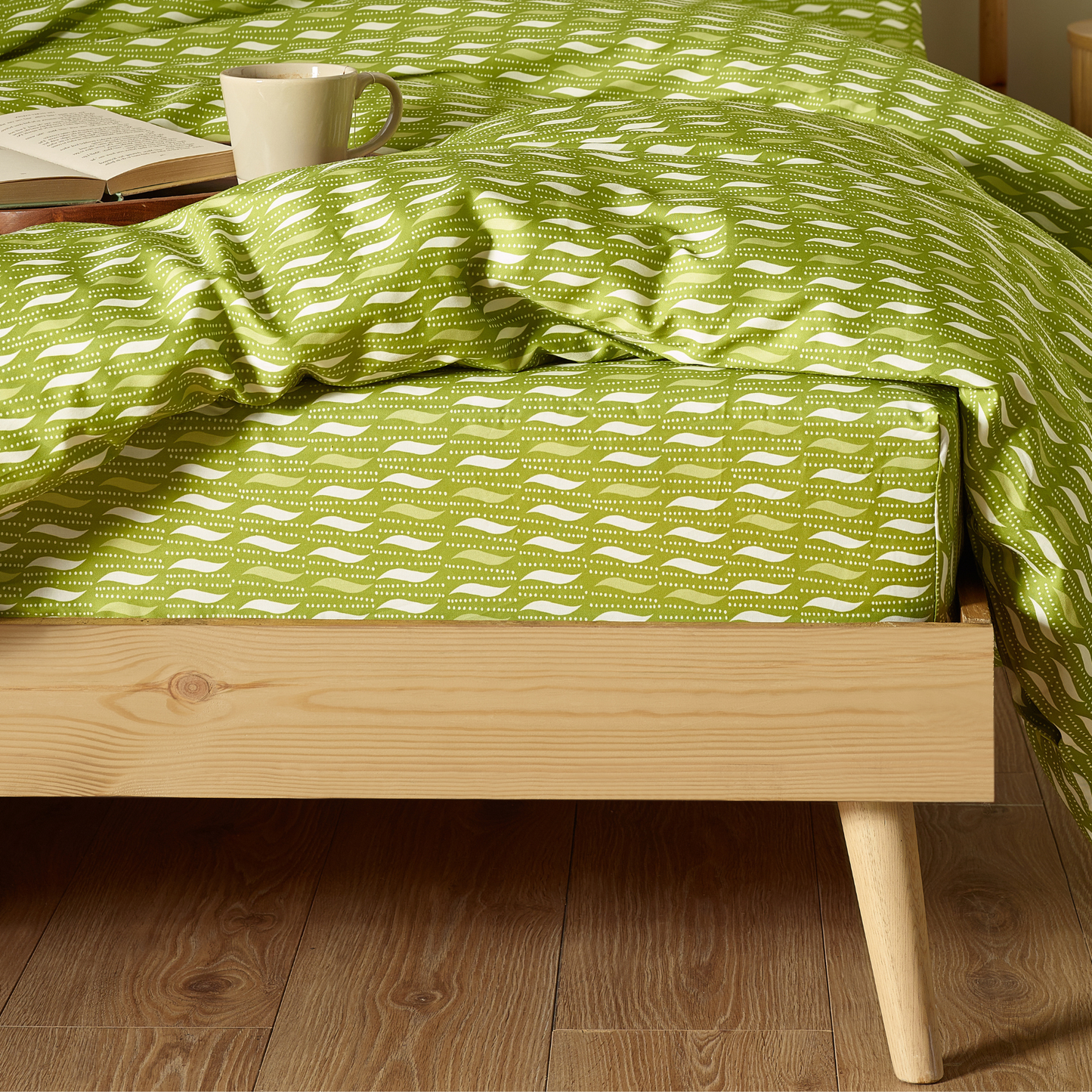 Laila Organic Cotton Duvet Cover Set – Leaf