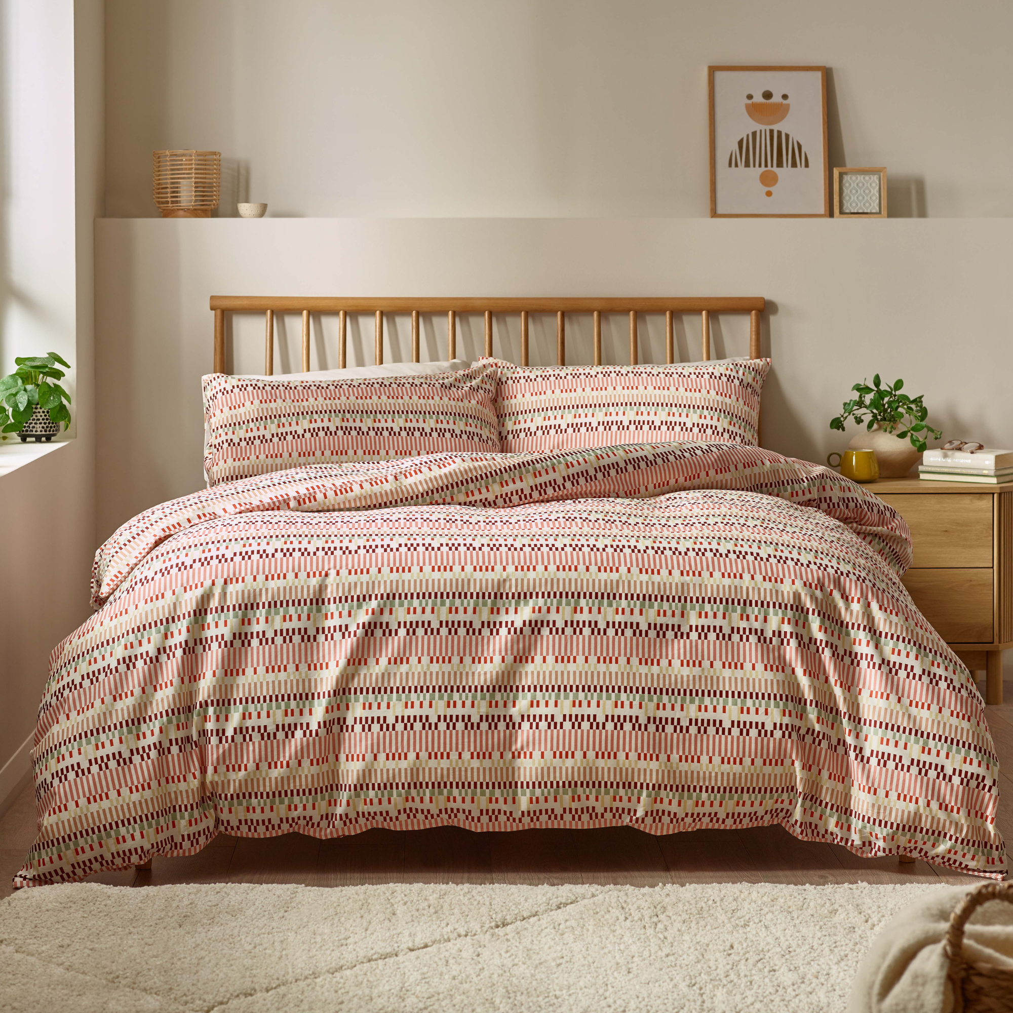 Aara Organic Cotton Fitted Sheet – Clay